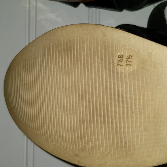 BCBG Paris Women's Size 7.5 Cork Wedge Heel Slip On Sandals - Picture 12 of 14